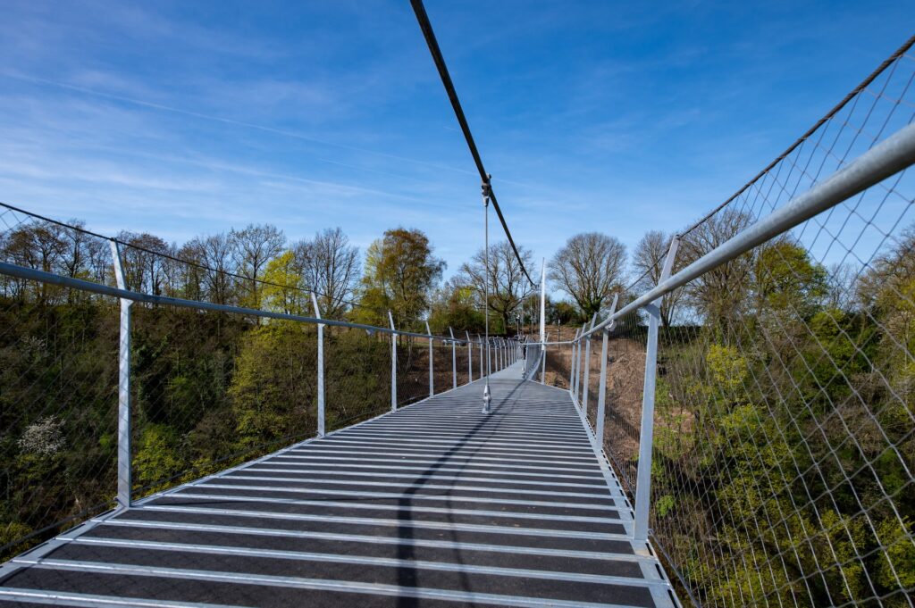 Passage sur la passerelle